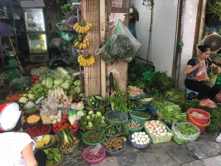 Hanoi vegetable market