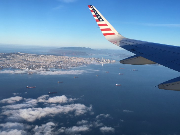 San Fran on Virgin flight