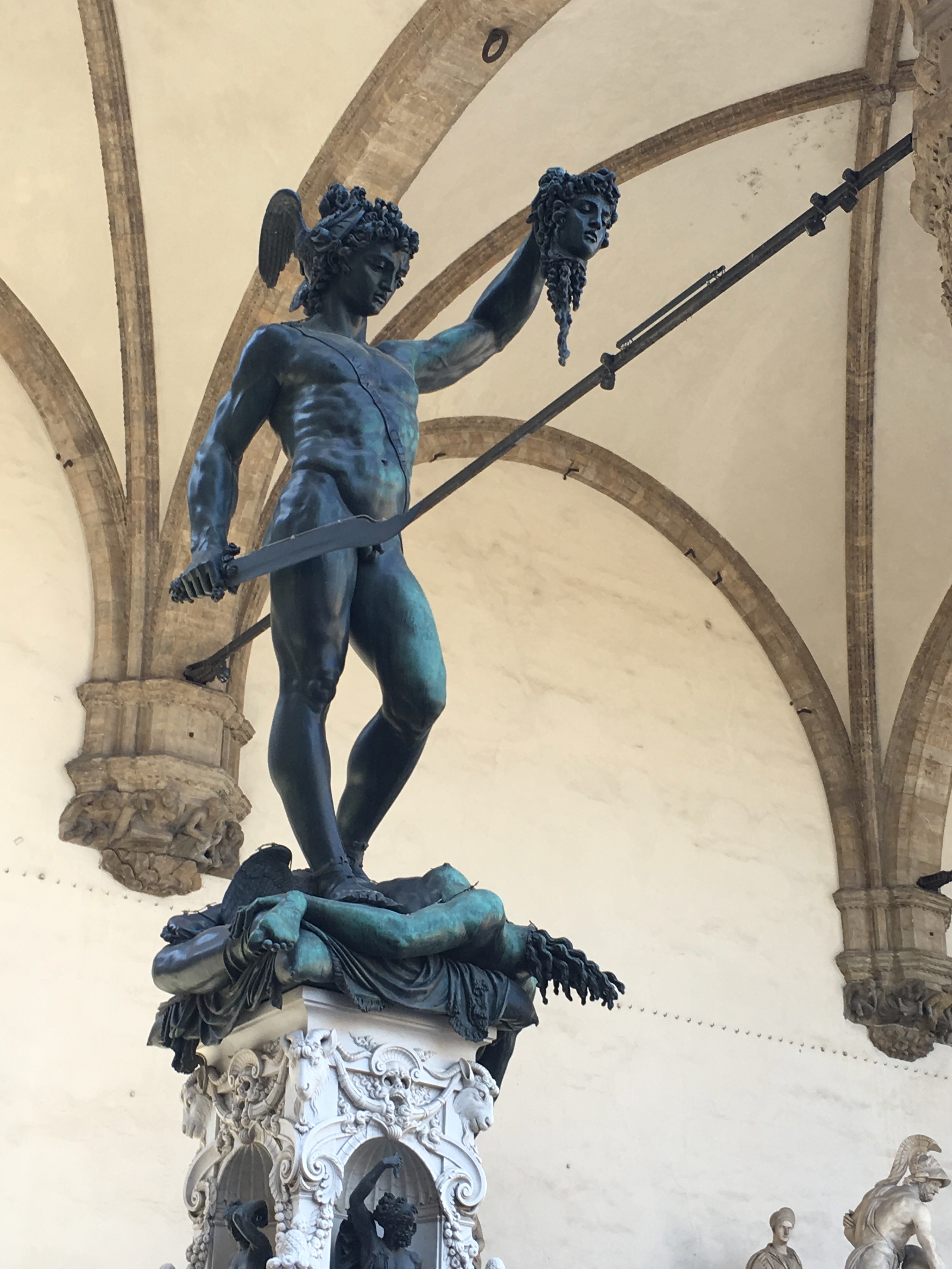 Perseus cutting off head of Medusa